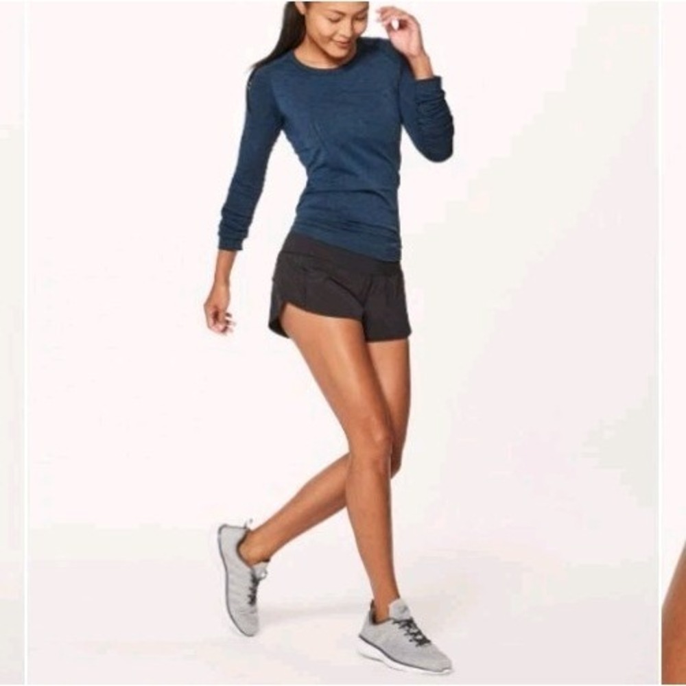 Lululemon Speed Up Short 2.5" Inseam Low-Rise Black Womens 10 Regular Running